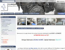Tablet Screenshot of cliniqueveterinairelaciotatlesdeuxancres.com